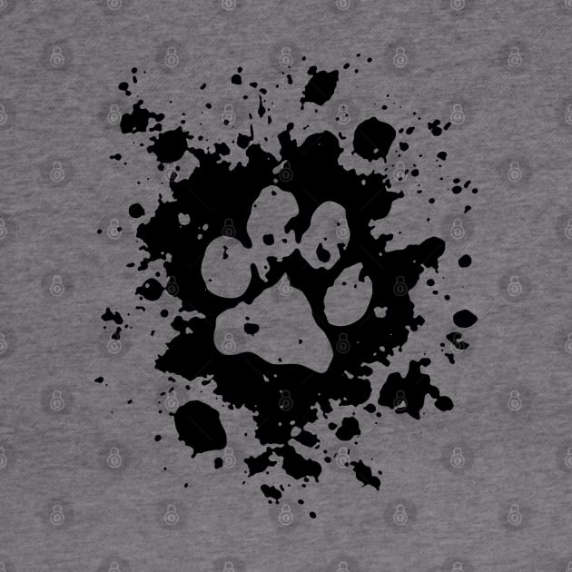 Paw Print Splatter by BoneheadGraphix